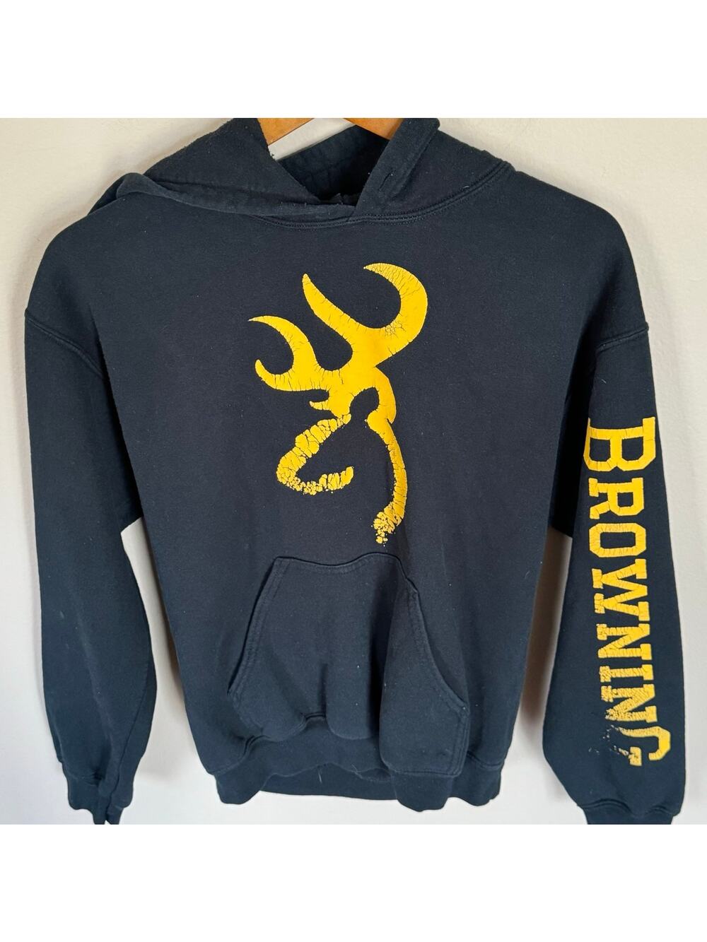 Browning Black / Yellow Hoodie Medium